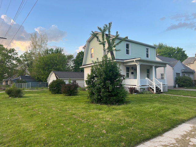 1433 Minnie St, Port Huron, MI 48060 - view of front of property with a porch