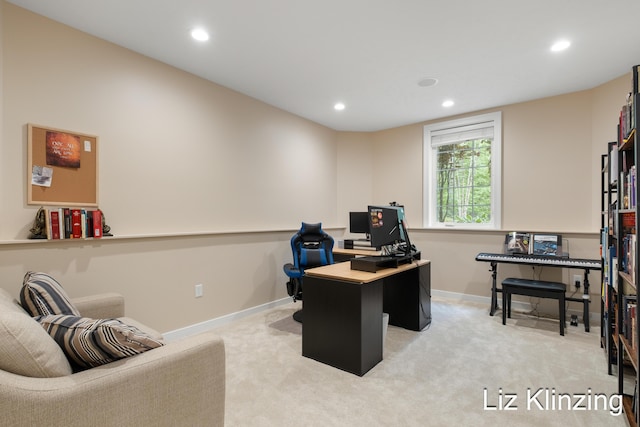 966 Timber Winds Dr SW, Grand Rapids, MI 49534 - office space with recessed lighting, light carpet, and baseboards