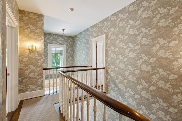602 N Kalamazoo Ave, Marshall, MI 49068 - corridor with an upstairs landing and baseboards