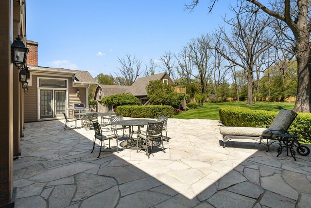 602 N Kalamazoo Ave, Marshall, MI 49068 - view of patio / terrace featuring outdoor dining space