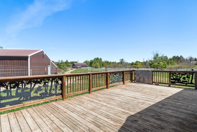2495 Stitt Rd, Mio, MI 48647 - wooden deck with fence