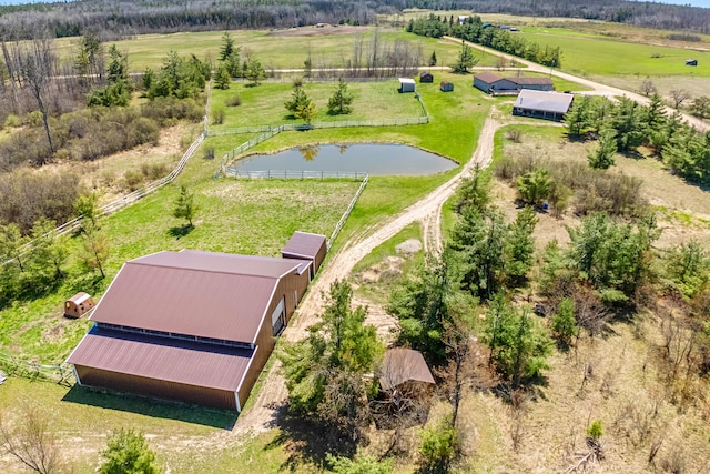 2495 Stitt Rd, Mio, MI 48647 - aerial view of sparsely populated area with a nearby body of water