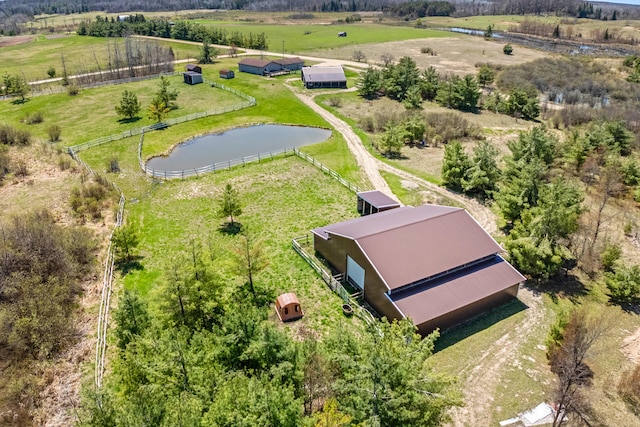 2495 Stitt Rd, Mio, MI 48647 - overview of rural landscape featuring a large body of water