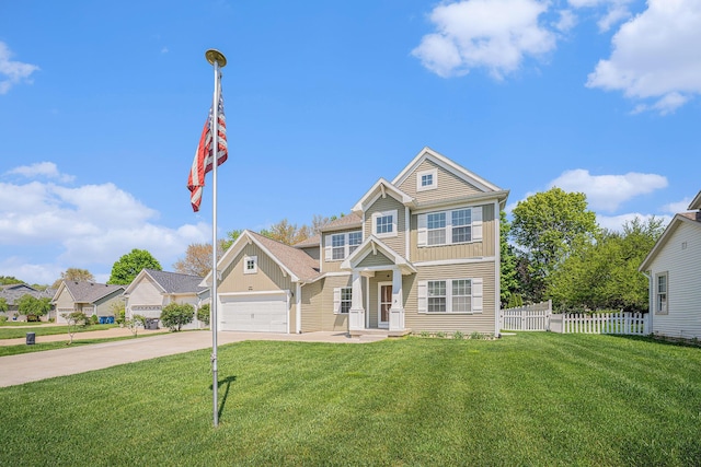 2380 Avalon Woods Dr, Portage, MI 49024 - view of front facade with board and batten siding and concrete driveway