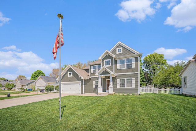 2380 Avalon Woods Dr, Portage, MI 49024 - view of front facade with concrete driveway and board and batten siding
