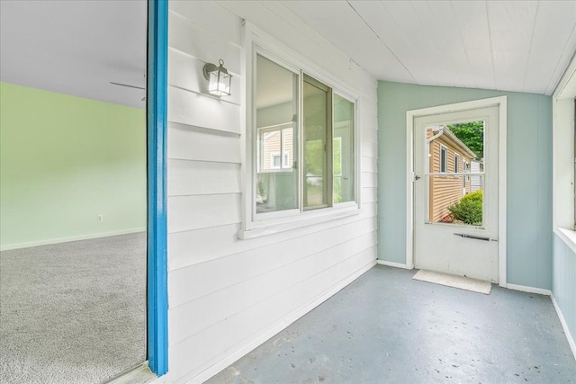 1210 Red Leaf Ln, Ypsilanti, MI 48198 - unfurnished sunroom featuring lofted ceiling