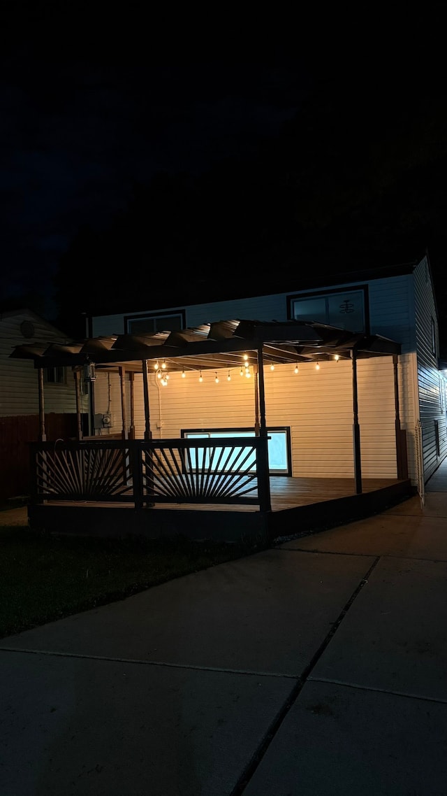 4425 Westpoint St, Dearborn Heights, MI 48125 - view of pool at twilight