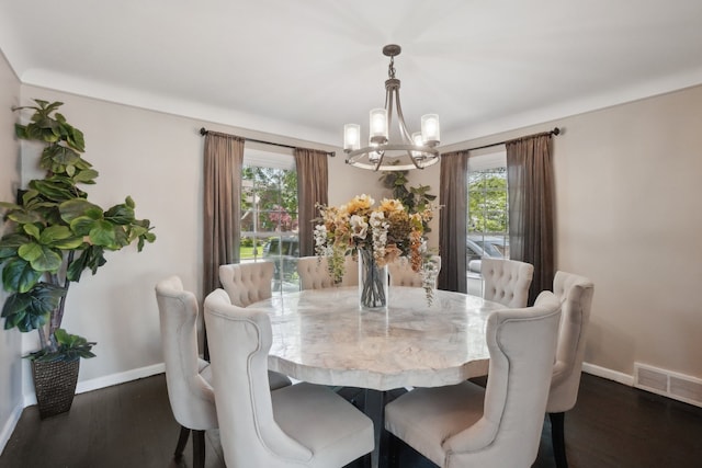441 Roland Rd, Grosse Pointe Farms, MI 48236 - dining room featuring a chandelier, healthy amount of natural light, and baseboards