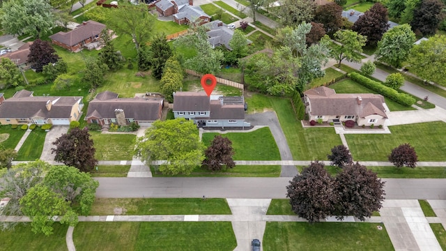 18441 Roseland Blvd, Lathrup Village, MI 48076 - aerial view of property and surrounding area featuring nearby suburban area