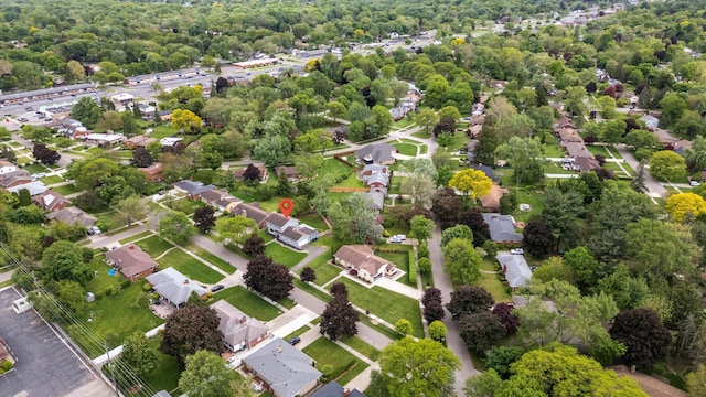 18441 Roseland Blvd, Lathrup Village, MI 48076 - aerial overview of property's location featuring nearby suburban area