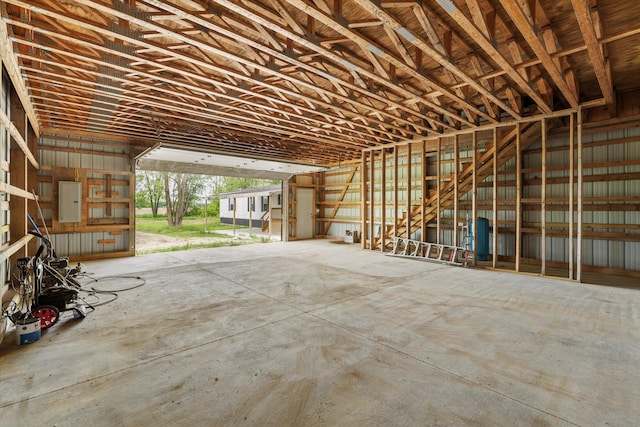 16747 Williamsville St, Vandalia, MI 49095 - garage featuring electric panel