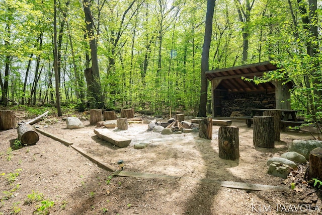 3099 Pickford Dr SE, Ada, MI 49301 - view of yard with a view of trees