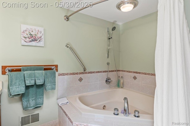 9200 River Rd Unit 3, Clay, MI 48001 - full bath with a jetted tub and a shower with curtain