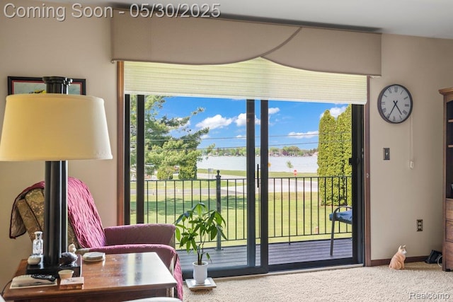 9200 River Rd Unit 3, Clay, MI 48001 - interior space with a water view and baseboards