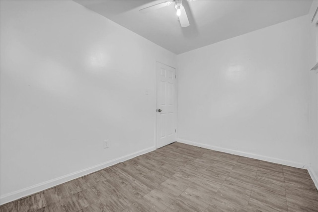 228 Hughes Ave, Pontiac, MI 48341 - empty room with ceiling fan, baseboards, and tile patterned floors