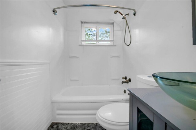228 Hughes Ave, Pontiac, MI 48341 - bathroom with shower / washtub combination, toilet, and vanity