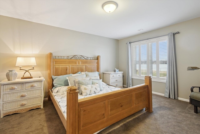 1259 Rose Dr, Niles, MI 49120 - bedroom featuring dark carpet and baseboards