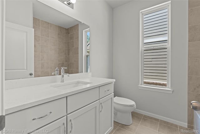 2396 Pondview Ln, Troy, MI 48085 - bathroom featuring vanity and tile patterned floors
