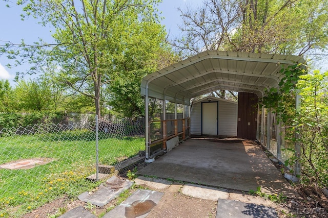 943 Howell Ave, Adrian, MI 49221 - view of car parking with a detached carport