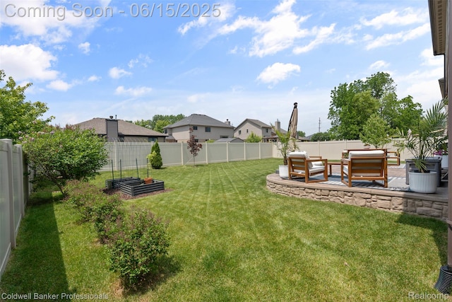 52851 Schafers Run Ct, Chesterfield, MI 48051 - fenced backyard with a patio and a residential view