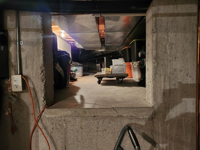 5005 S Brye Rd, Ludington, MI 49431 - view of unfinished basement