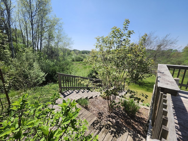 5005 S Brye Rd, Ludington, MI 49431 - view of wooden deck
