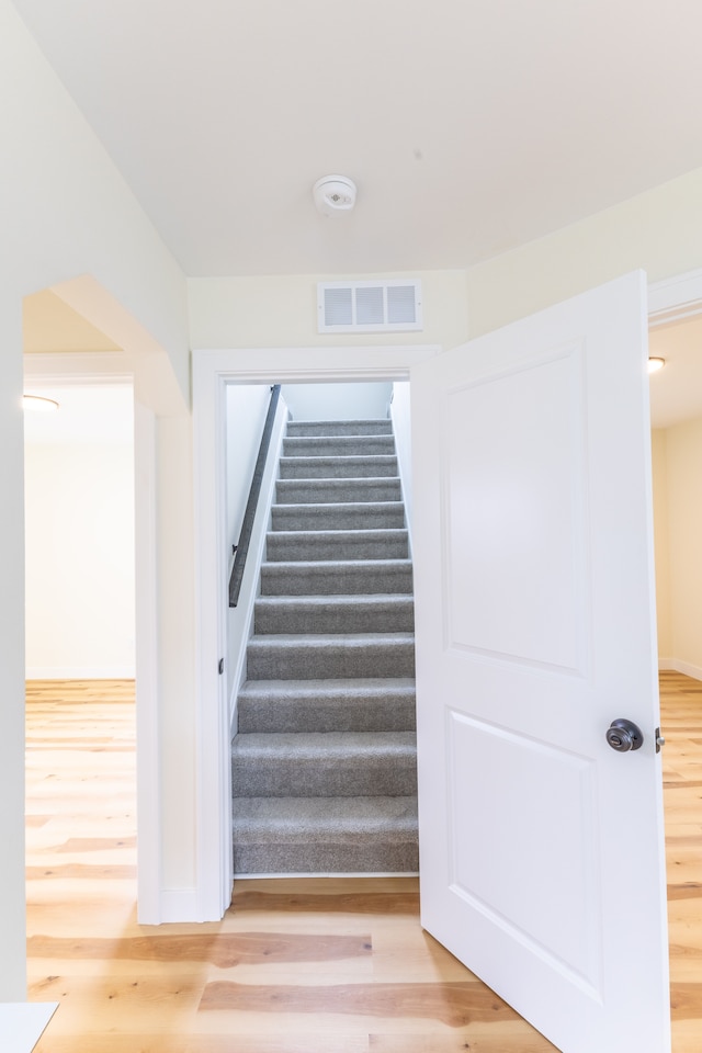 27396 Beechurst St, Roseville, MI 48066 - stairs featuring wood finished floors