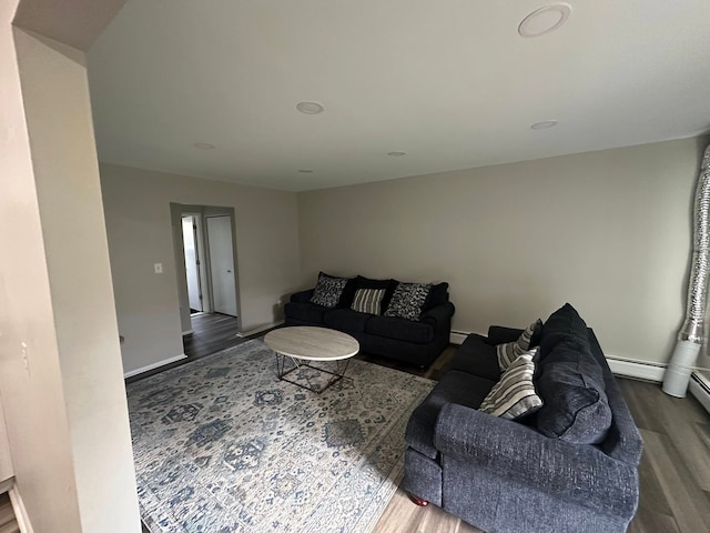 7350 N Inkster Rd Unit 10, Dearborn Heights, MI 48127 - living area with wood finished floors and baseboards