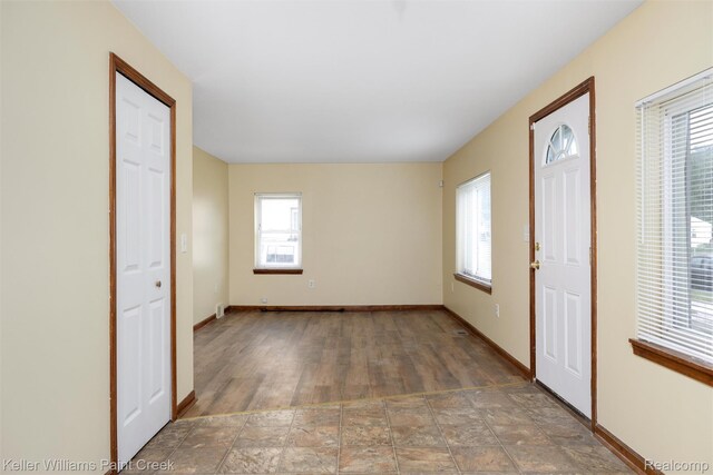 13350 Sidonie Ave, Warren, MI 48089 - foyer with baseboards and wood finished floors