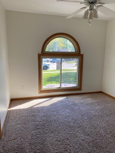 28379 Emerald Ct, Chesterfield, MI 48047 - empty room with carpet, baseboards, and ceiling fan