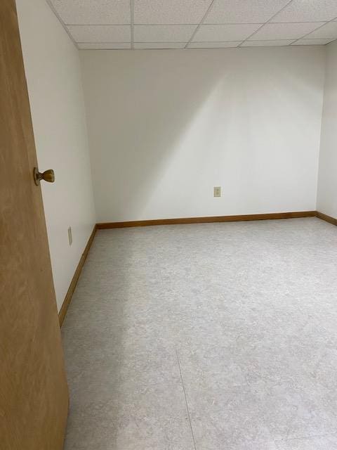 28379 Emerald Ct, Chesterfield, MI 48047 - unfurnished room with a drop ceiling and baseboards