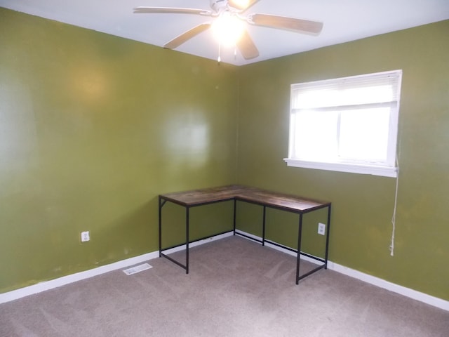 19526 Broadacres St, Clinton Township, MI 48035 - empty room featuring carpet, ceiling fan, and baseboards