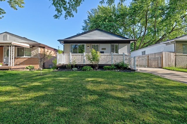 19526 Broadacres St, Clinton Township, MI 48035 - view of front of house with a wooden deck and brick siding