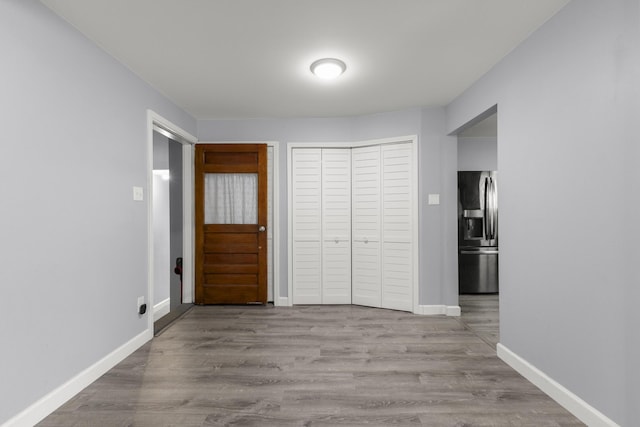 12550 Devoe St, Southgate, MI 48195 - entrance foyer with baseboards and wood finished floors