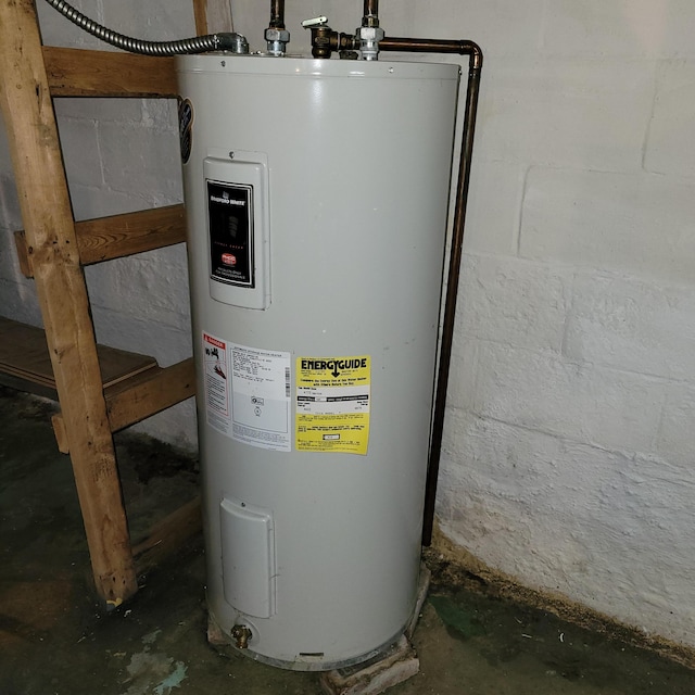 1614 Mooreville Rd, Milan, MI 48160 - utility room with electric water heater
