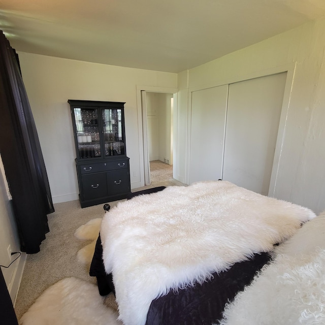 1614 Mooreville Rd, Milan, MI 48160 - bedroom featuring light colored carpet, a closet, and baseboards