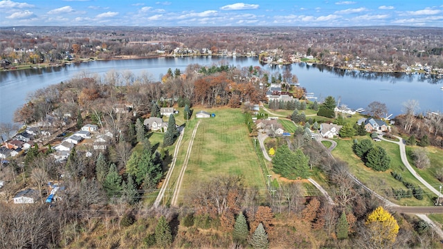 11400 Hillman, Davisburg, MI 48350 - aerial overview of property's location featuring a nearby body of water
