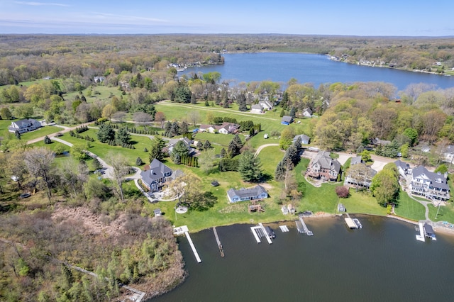 11400 Hillman, Davisburg, MI 48350 - view of property location featuring a nearby body of water and a heavily wooded area