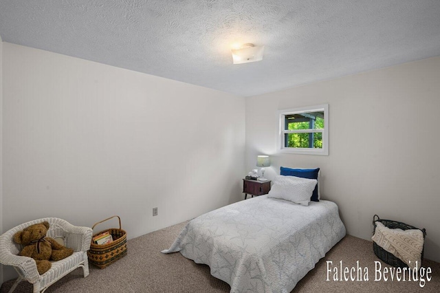 914 32nd St, Allegan, MI 49010 - carpeted bedroom featuring a textured ceiling