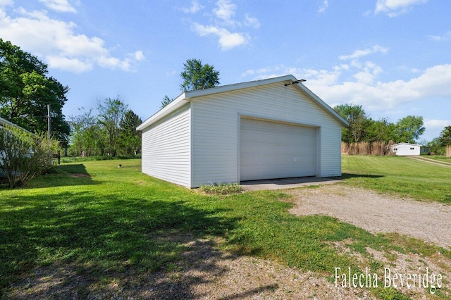 914 32nd St, Allegan, MI 49010 - detached garage with dirt driveway