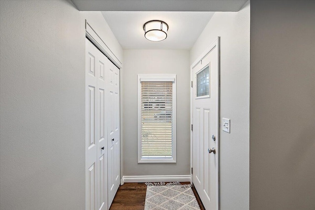 53383 Starlite Dr, Michigan, MI 48316 - entryway with dark wood-style floors and baseboards