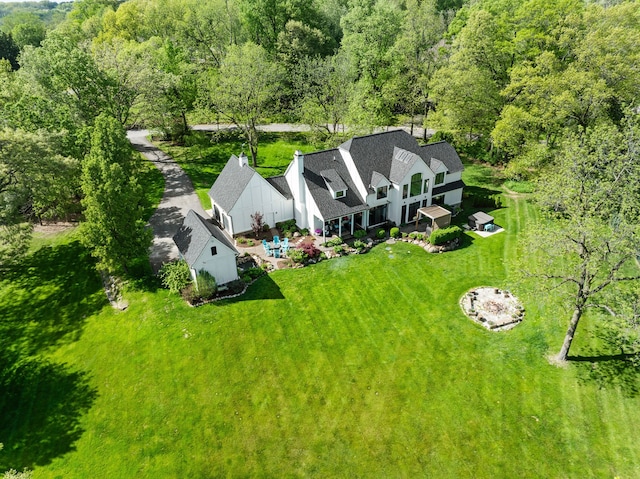 4263 Windmill Farms, Milford, MI 48380 - view from above of property with a forest