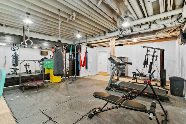 4263 Windmill Farms, Milford, MI 48380 - workout area with heating unit