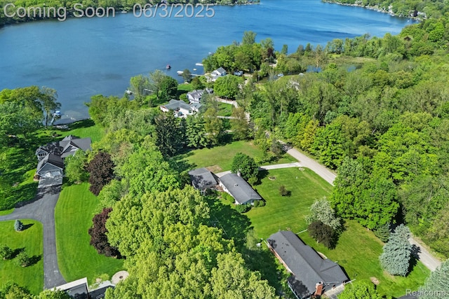 7109 Lake Shore Dr, Chelsea, MI 48118 - view of property location featuring a nearby body of water and a forest