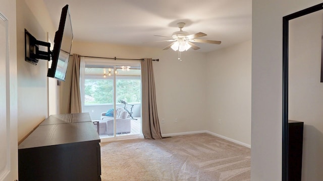 1670 Edwin Dr, Brighton, MI 48114 - carpeted empty room featuring ceiling fan and baseboards