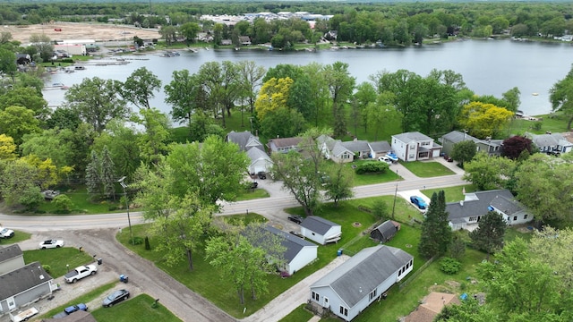 1670 Edwin Dr, Brighton, MI 48114 - aerial perspective of suburban area featuring a nearby body of water
