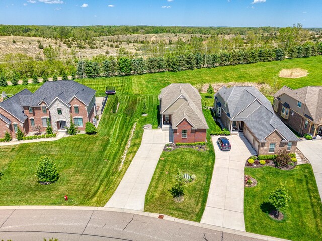 10408 Stoney Point Dr, South Lyon, MI 48178 - aerial perspective of suburban area