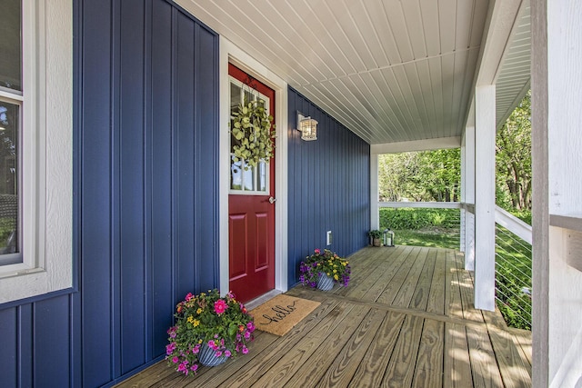 3401 Hicks Ave, Benton Harbor, MI 49022 - entrance to property featuring covered porch and board and batten siding