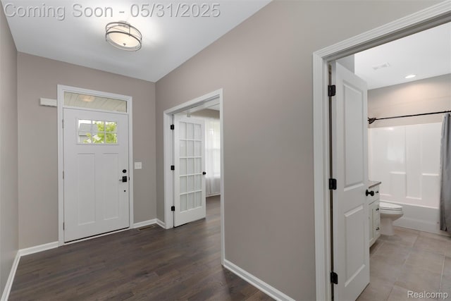 4280 Rolling Meadow Ln, Ypsilanti, MI 48197 - foyer with wood finished floors and baseboards