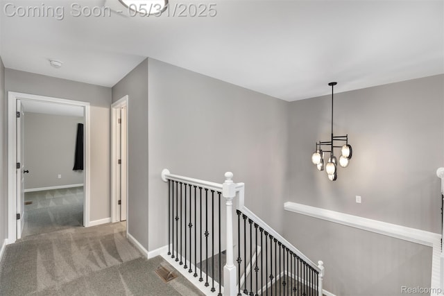 4280 Rolling Meadow Ln, Ypsilanti, MI 48197 - corridor featuring an upstairs landing, carpet flooring, and baseboards